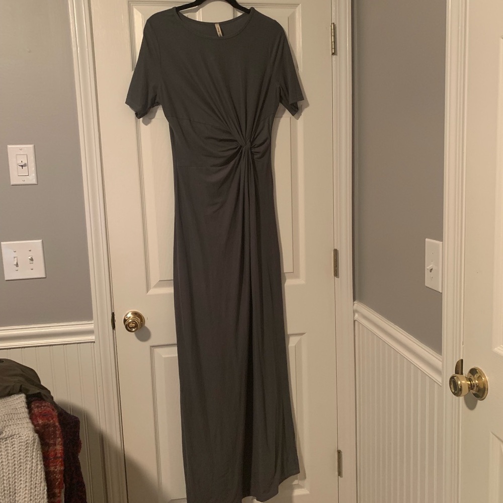 Super soft gray maxi